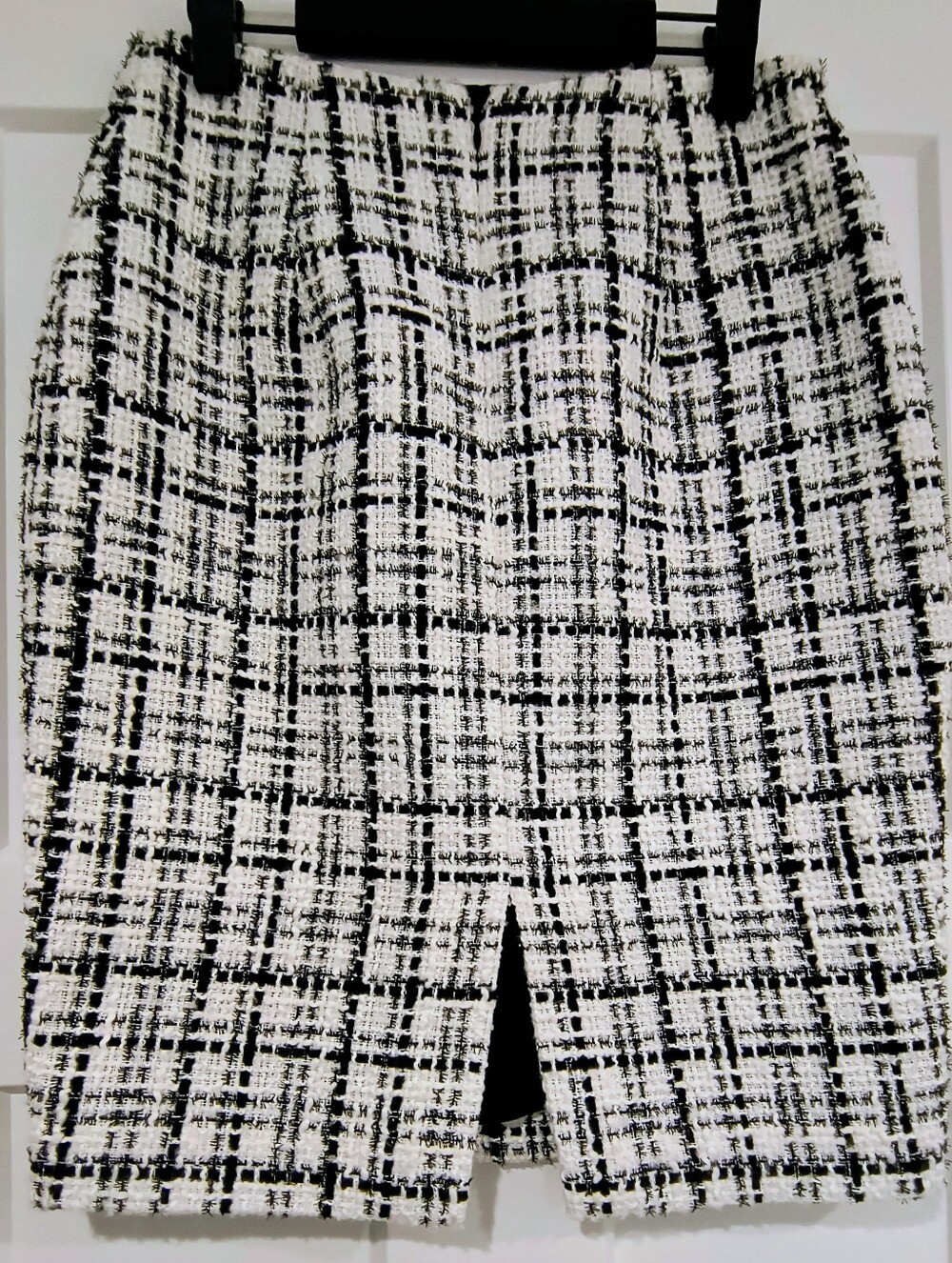 White House Black Market Black & White Tweed Pencil Skirt - Picture 2 of 5